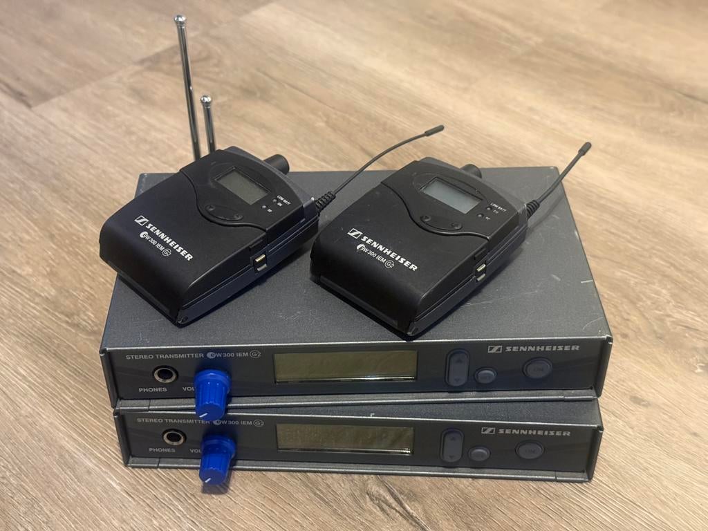 2x Sennheiser EW300 IEM G2 draadloze in-ear (838 - 866 MHz), Ophalen of Verzenden, Zo goed als nieuw, Overige typen, Draadloos