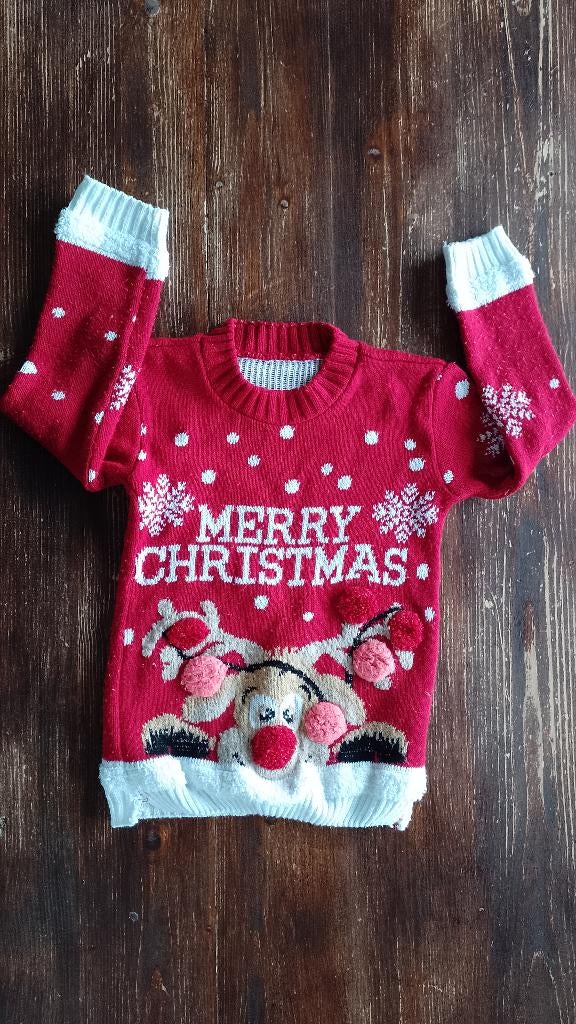 Pull de Noël 5-6 ans, Kinderen en Baby's, Kinderkleding | Maat 116, Gebruikt, Meisje, Trui of Vest, Ophalen of Verzenden