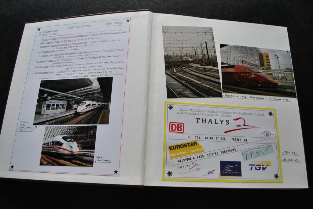 Gros Album photos originales THALYS TGV 62 RARE UNIQUE Train, Ophalen of Verzenden, Gebruikt, Trein, Overige typen