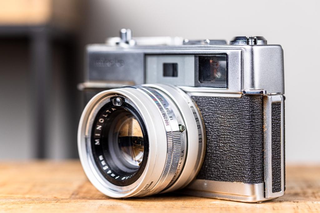 Minolta Hi-Matic 7 35mm Rangefinder f/1.8, Audio, Tv en Foto, Fotocamera's Analoog, Ophalen of Verzenden, Zo goed als nieuw, Spiegelreflex