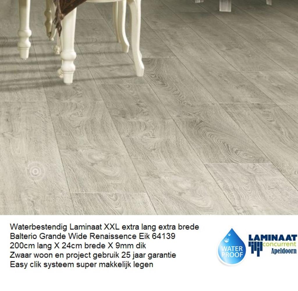 Waterbestendig Laminaat Renaissance Eik 9mm dik Top kwalitei, Neuf, Aggloméré, Gris, Enlèvement ou Envoi