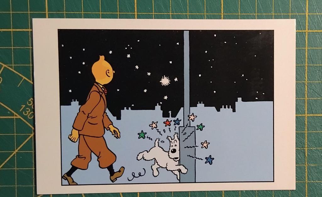 Carte postale : Hergé : Tintin/Kuifje 035, Enlèvement ou Envoi