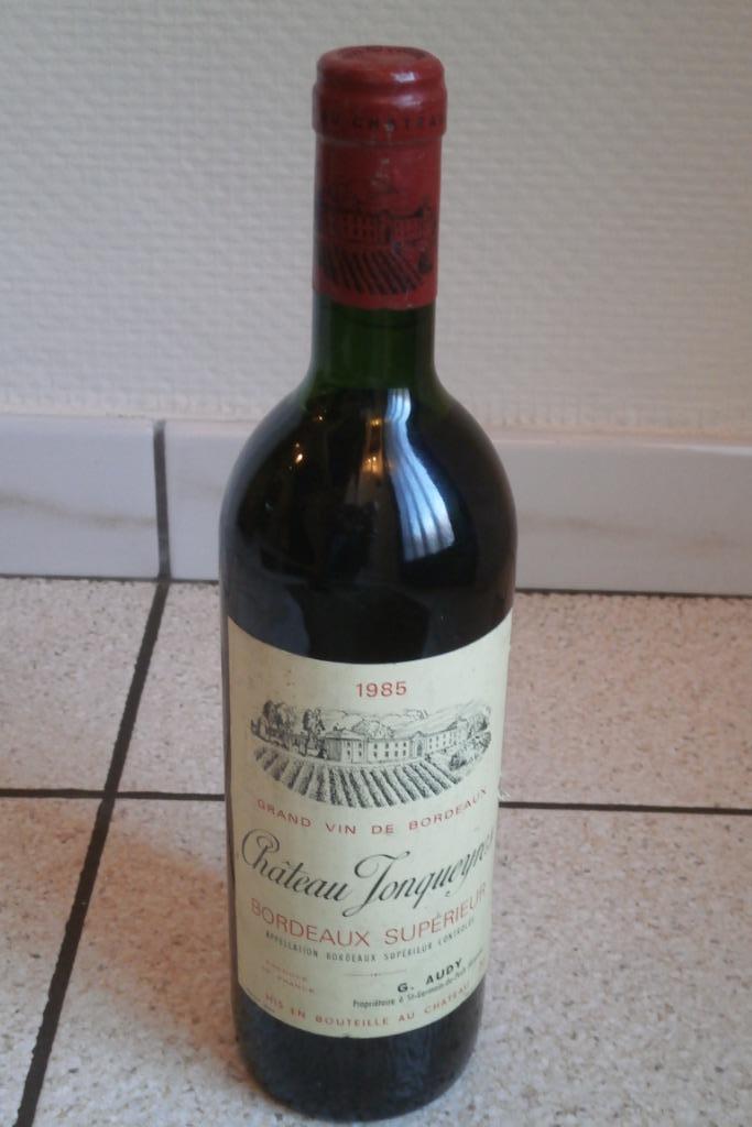 bouteilles anciennes de vin année 1985 Château Jonqueyres, Enlèvement ou Envoi