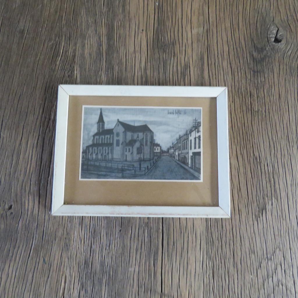 Vintage Bernard Buffet The Church Le Havre Art postkaart 195, Ophalen of Verzenden