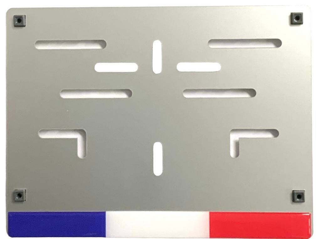 Frankrijk aluminium kentekenplaathouder, ., Nieuw, Ophalen of Verzenden, .