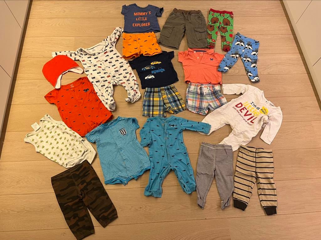 Pakket babykleren maat 74 - 19 stuks, Ophalen of Verzenden, Gebruikt, Maat 74