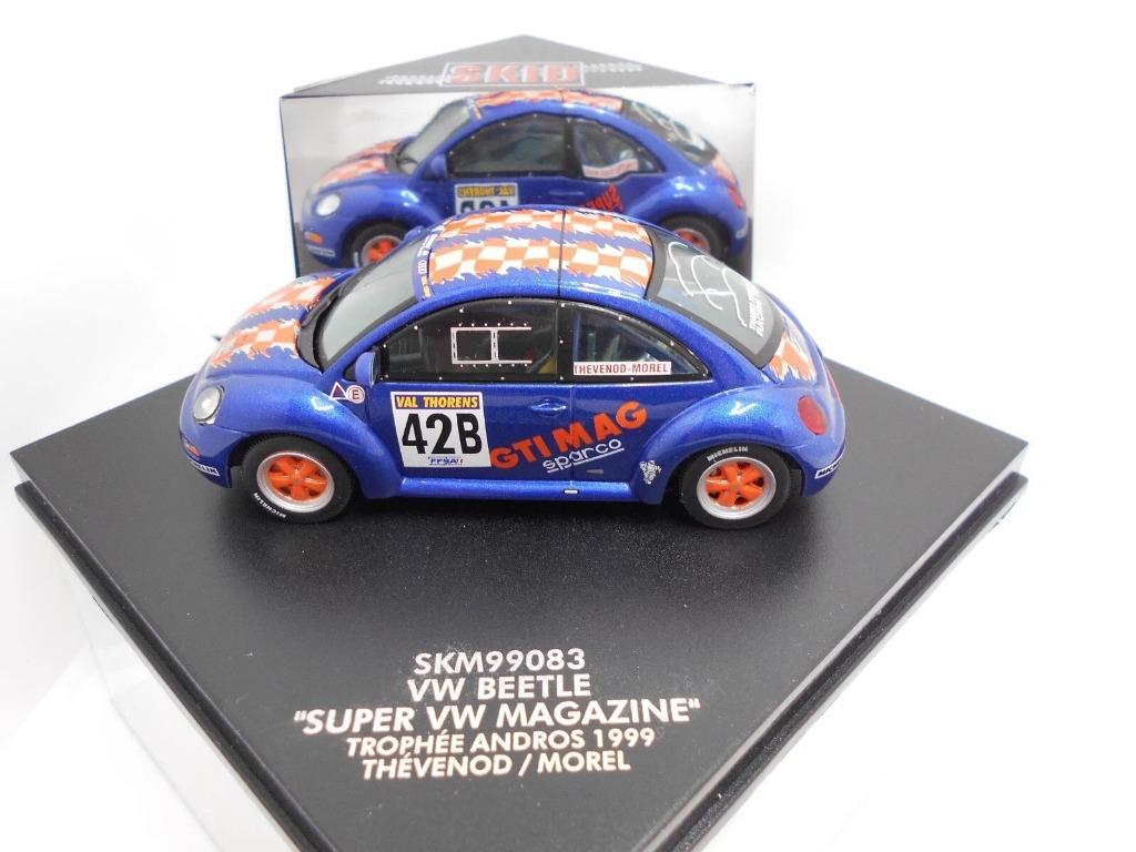 1:43 Vitesse Skid 1999 VW New Beetle Kever Andros Trophée, Ophalen of Verzenden, Zo goed als nieuw, Auto