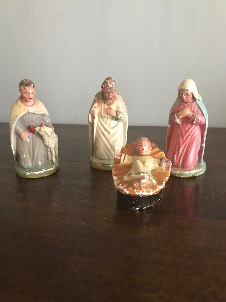 Antieke kerstbeelden, Diversen, Kerst, Ophalen of Verzenden, Gebruikt