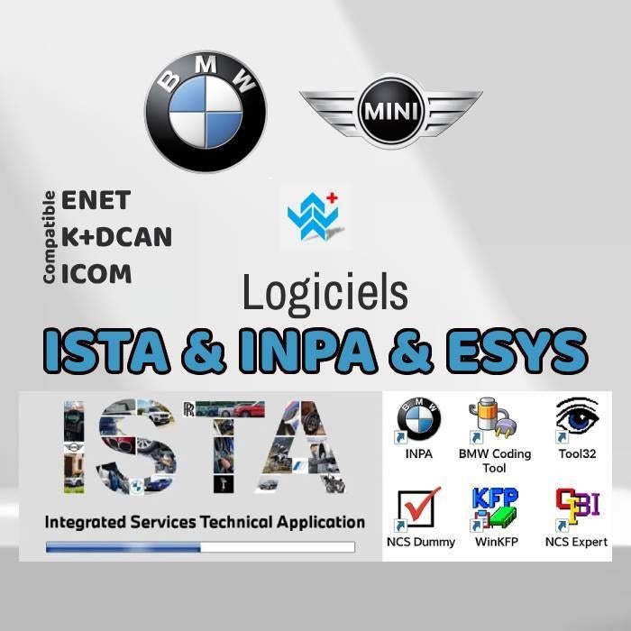 Logiciels ISTA & Inpa & Esys pour BMW  Téléchargement, Enlèvement ou Envoi, Neuf, Windows