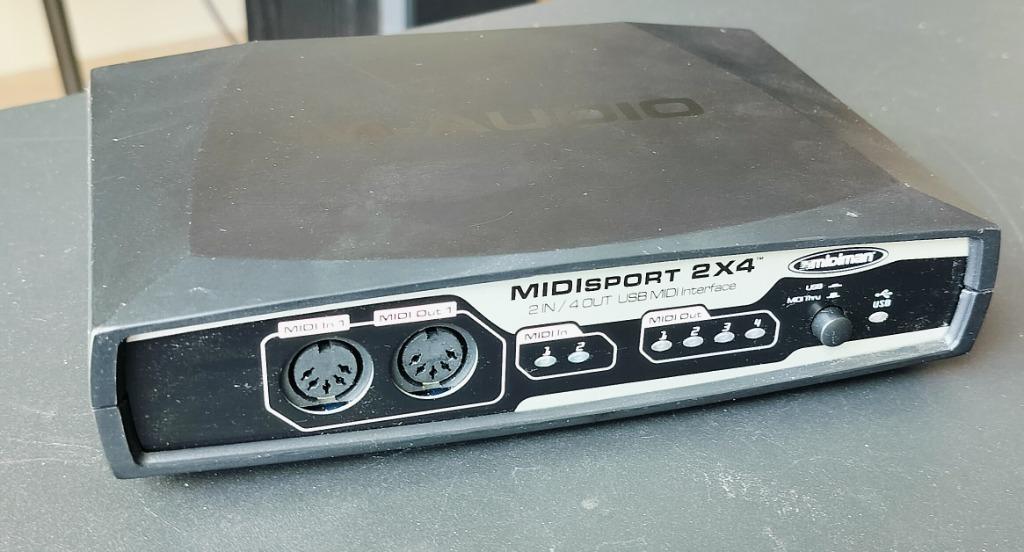 M-Audio MIDIsport 2X4 2-in/4-Out USB MIDI Interface., Ophalen of Verzenden, Gebruikt