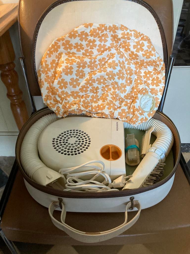 Seventies haardroger Ronson werkt nog perfect, Ophalen of Verzenden, Gebruikt, Haarverzorging