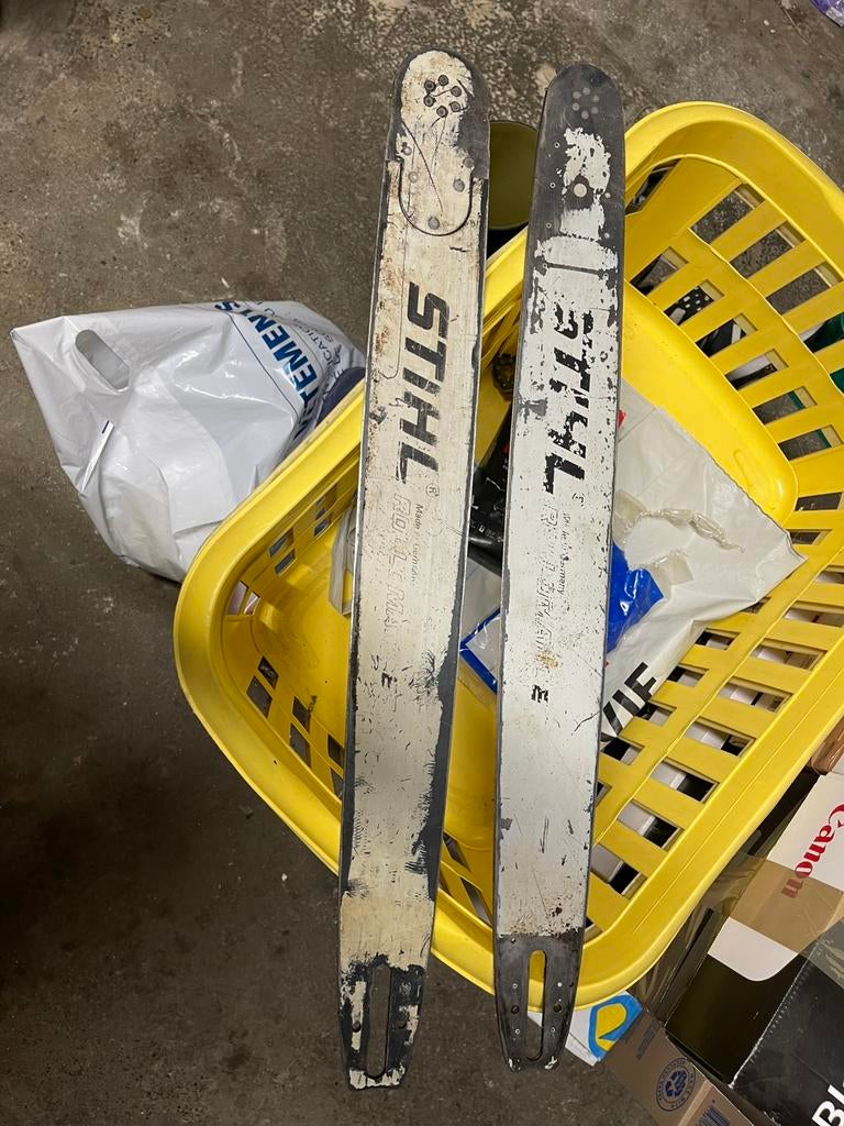 2 Guides 63 cm Stihl + 2 chaines neuves, Enlèvement, Utilisé
