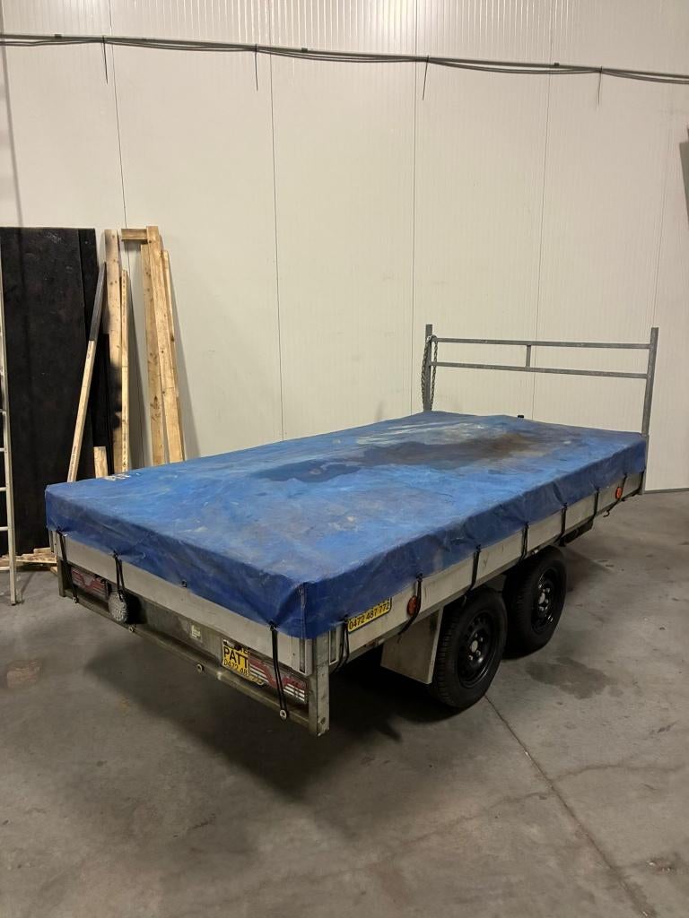 Aanhangwagen dubbel as 1500kg, Auto diversen, Aanhangers en Bagagewagens, Ophalen