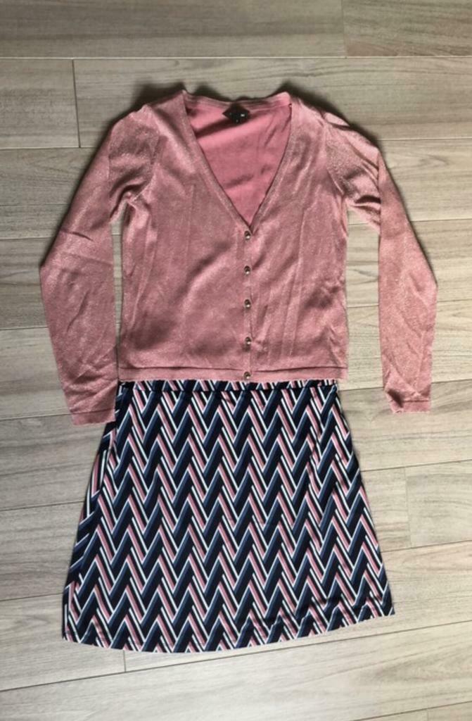 Setje vest + rok JBC maat S, Kleding | Dames, Rokken, Blauw, Ophalen of Verzenden, Zo goed als nieuw, Maat 36 (S)