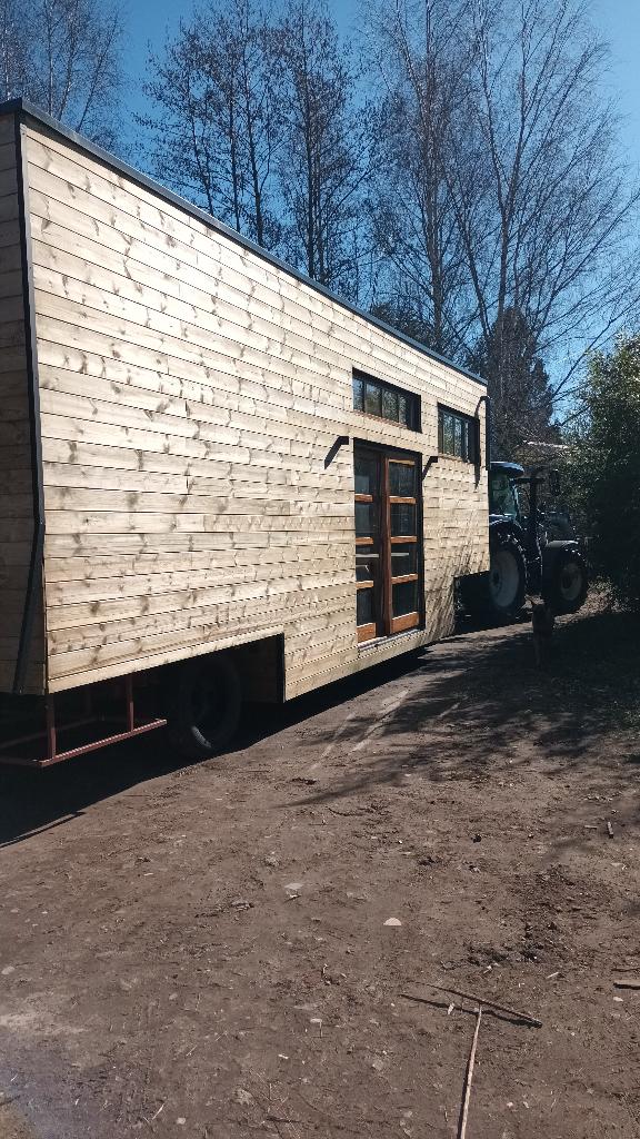 Uniek tiny house/ woonwagen te koop (Onafgewerkt), Ophalen, Zo goed als nieuw