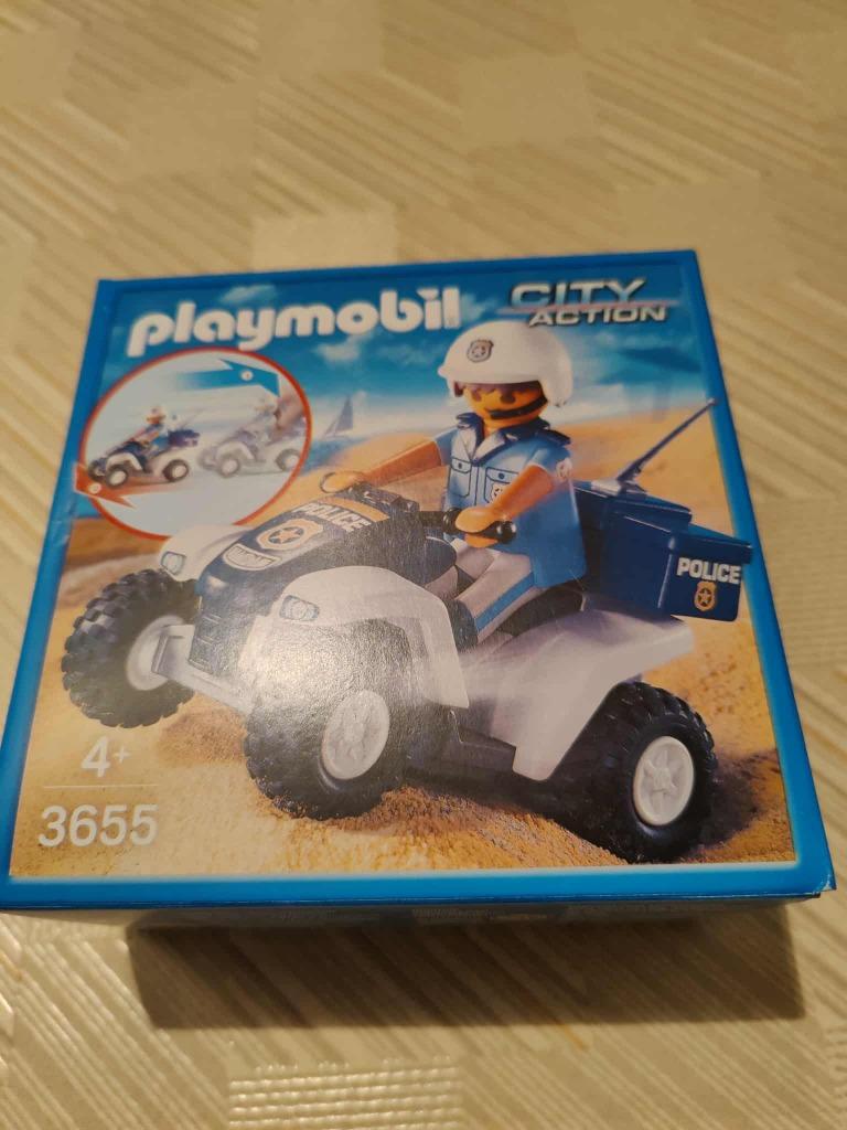 Quad politie Playmobil, Ophalen of Verzenden, Nieuw