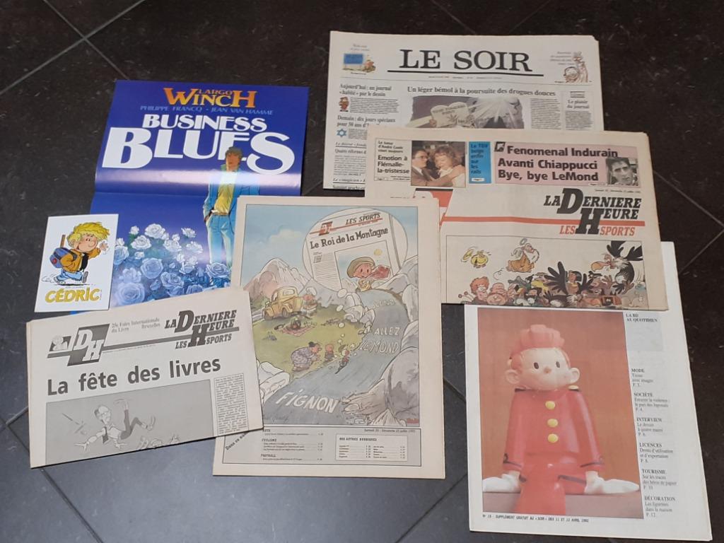 BD articles Francq Janry Geerts Laudec Tillieux Morris, Ophalen of Verzenden, Overige figuren, Gebruikt, Overige typen