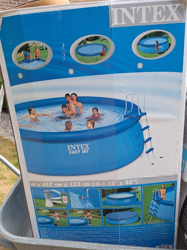 Intex Zwembad met alle toebehoren, Gebruikt, Rond, 300 cm of meer, Ophalen