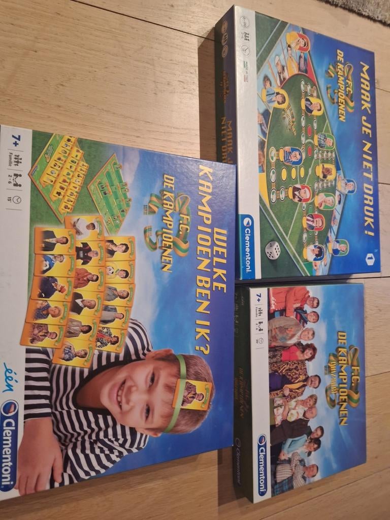 3 gezelschapsspelen FC de kampioenen., Hobby en Vrije tijd, Ophalen