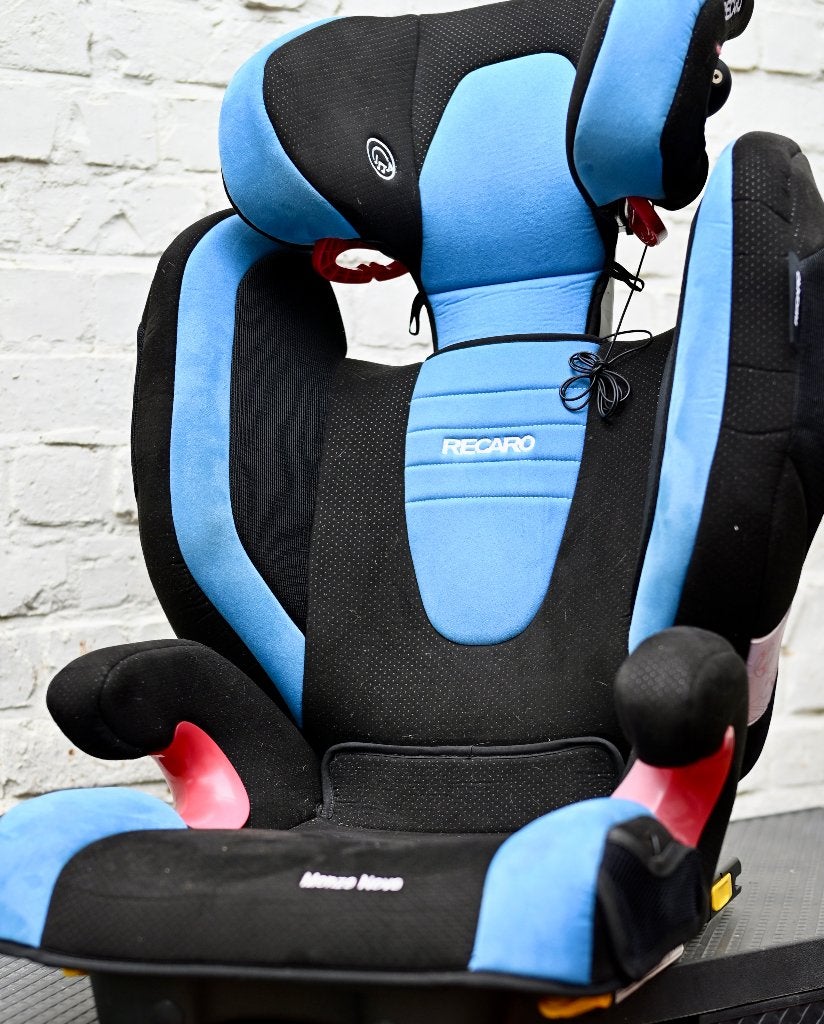 Siège auto Recaro Monza Nova (bleu/noir), Enfants & Bébés, Sièges auto, Utilisé, Autres marques, 0 à 10 kg, Ceinture de sécurité ou Isofix