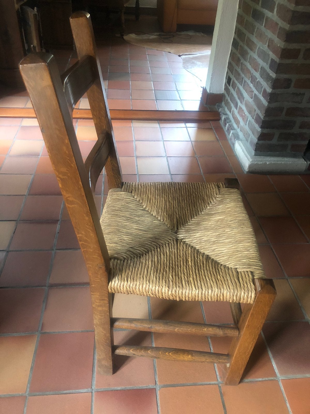 7stuks stoelen, Ophalen, Gebruikt, Bruin, Hout