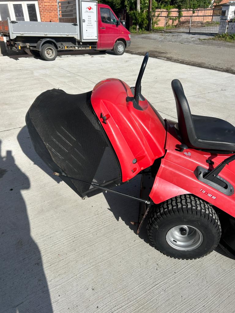 Alko Hydro-gazontractor van 14,5 pk, Tuin en Terras, Ophalen of Verzenden, Gebruikt, Opvangbak, 90 tot 120 cm