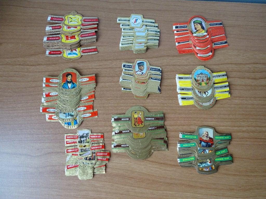 72 reeksen sigarenbanden Mercator, Verzamelen, Ophalen of Verzenden, Zo goed als nieuw