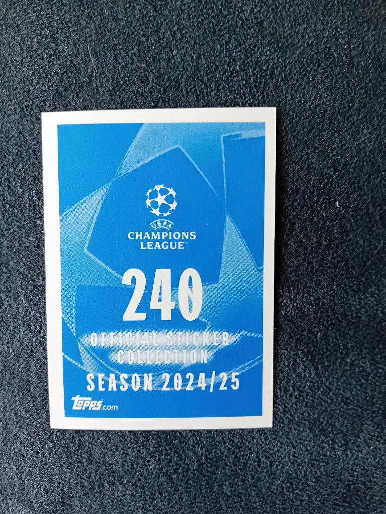 Sticker Topps 24/25 nr 240, Enlèvement ou Envoi, Neuf, Autocollant