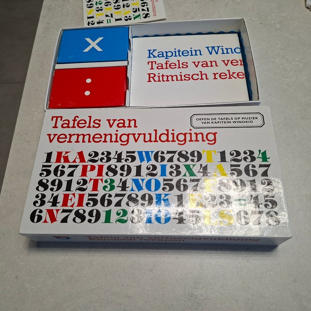 **82b(?) Tafels X  en : (kapt. Winokio)  AAN ELK ERNSTIG BOD, Ophalen, Gebruikt, Rekenen