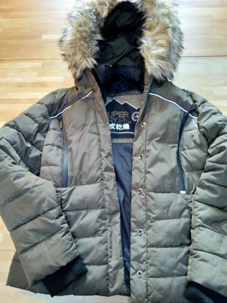 Anorak chaud Superdry JPN vert kaki pour femmes, Taille 38/40 (M), Enlèvement ou Envoi, Superdry, Autres couleurs