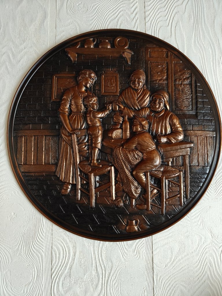 Wanddecoratie, Ophalen, Metaal, Gebruikt, Klassiek