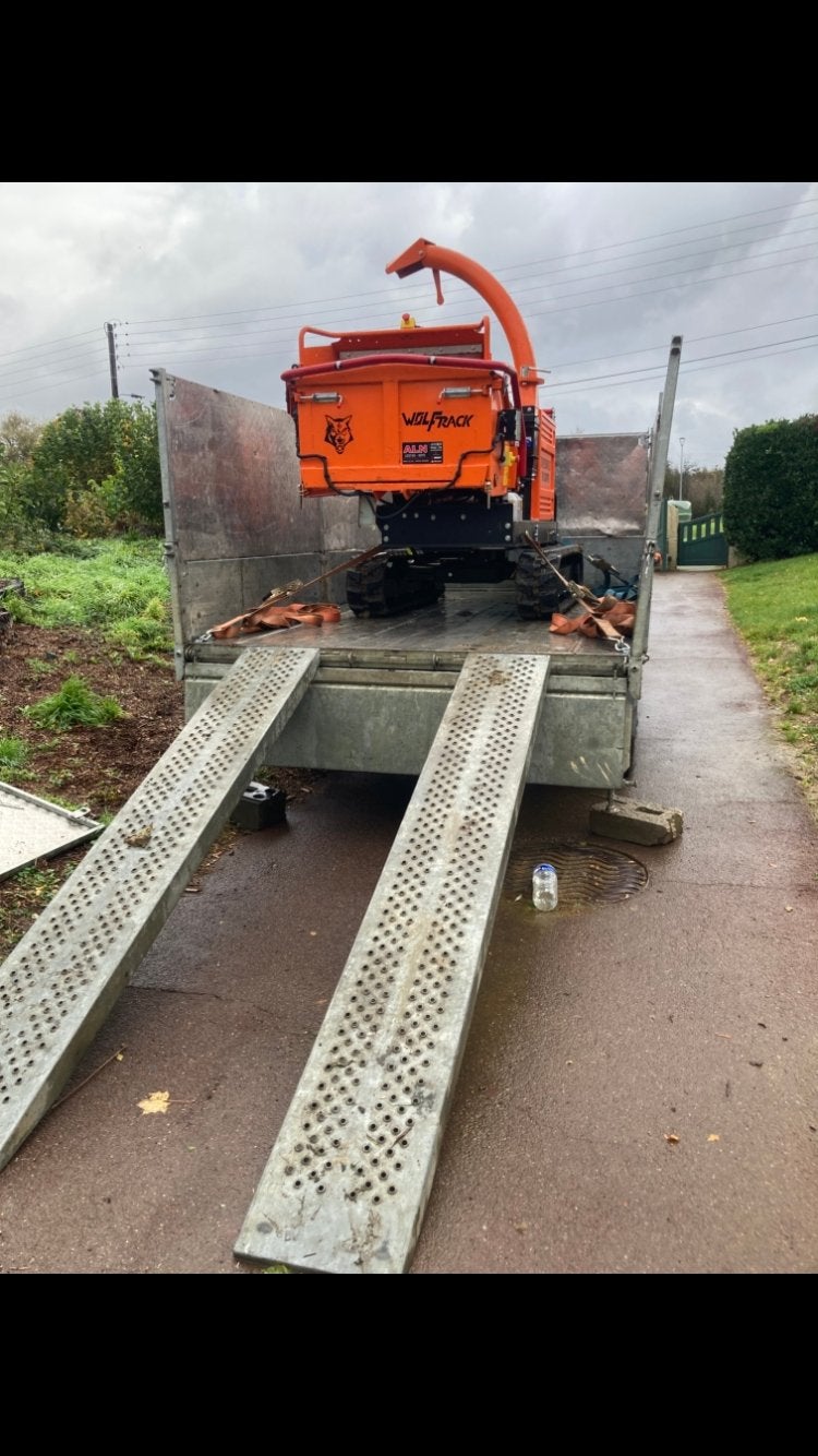Ifor Williams stalen oprijplaat van 3000 kg, Ophalen, Gebruikt