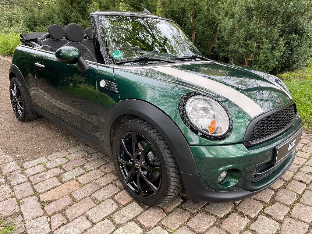 MINI COOPER CABRIOLET 1.6 BRITISH RACING VERT, Euro 5, Cabriolet, Boîte manuelle, Entretenue par le concessionnaire