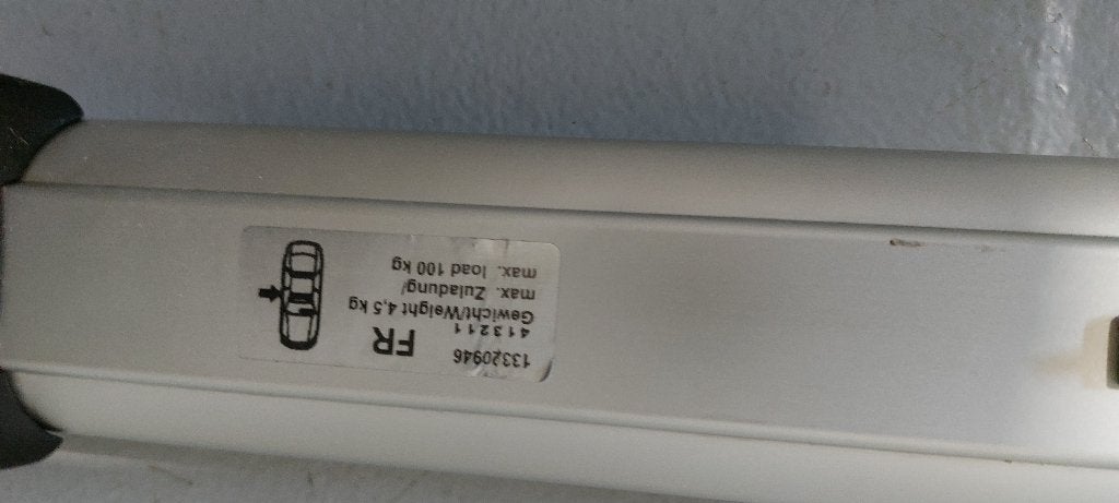 Barre de toit Opel Zafira, Enlèvement, Utilisé