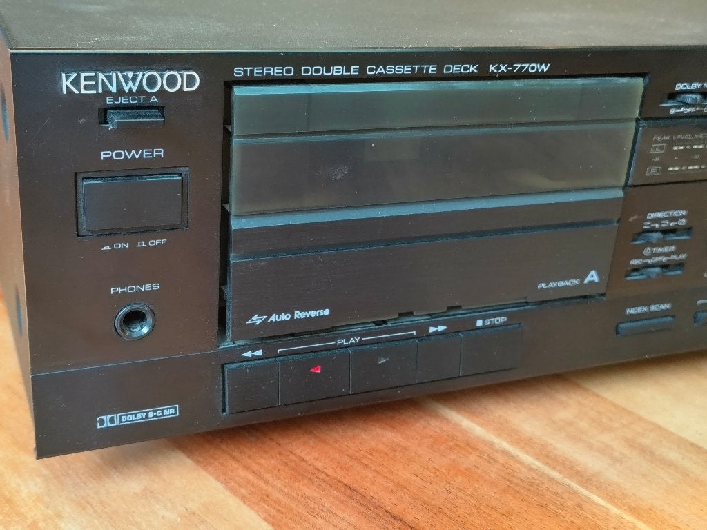 Kenwood KX-770W Vintage Hifi audio-recorder met dubbele keck, Ophalen of Verzenden, Dubbel, Kenwood, Auto-reverse