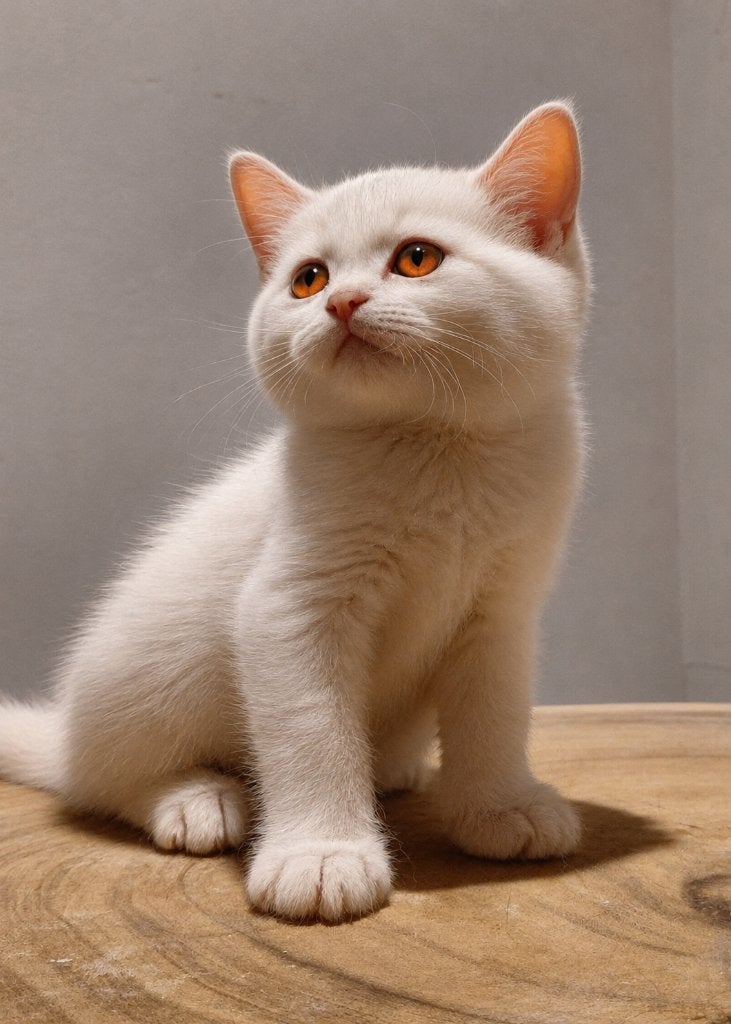 Chat britannique à poil court blanc, Animaux & Accessoires, Chats & Chatons | Chats de race | Poil ras, Chat, Avec puce électronique