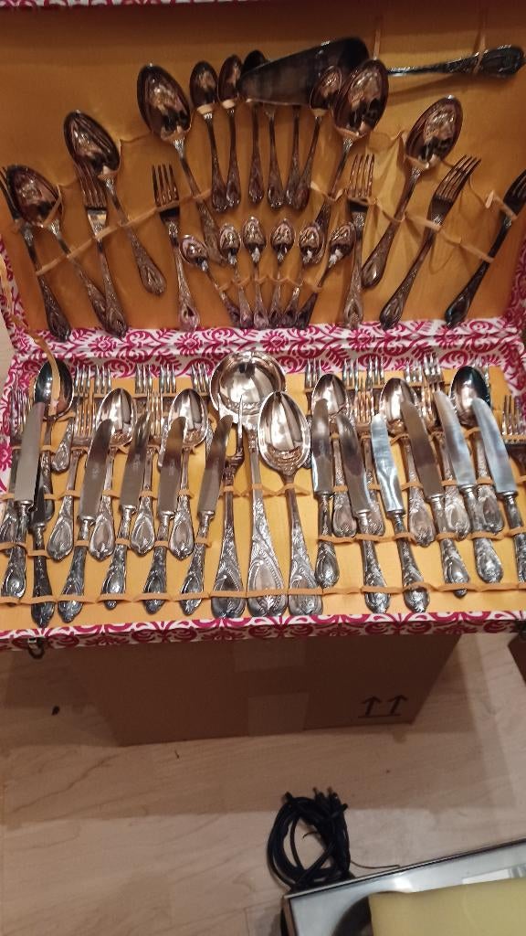 Oud antiek 12delig bestek, Antiek en Kunst, Ophalen