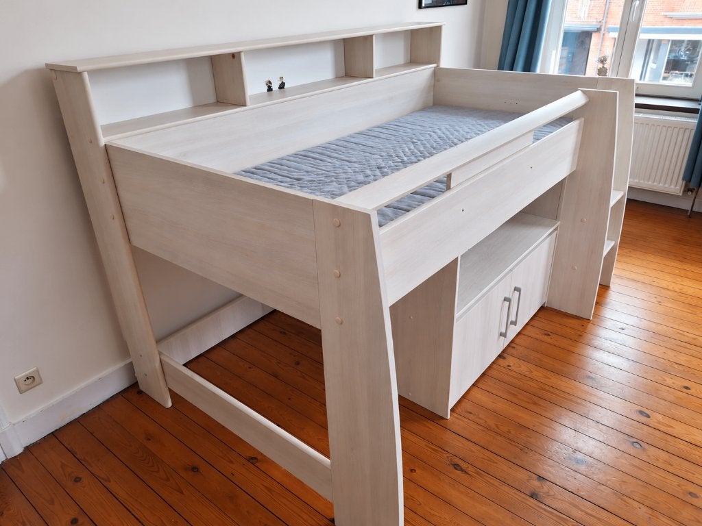 Lit mezzanine enfant Parisot avec rangements – 30 €, 210 cm, Une personne, Enlèvement, Utilisé