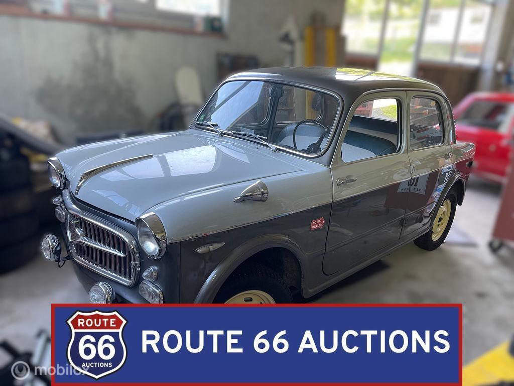 Fiat 1100 TV | 1957 | Route 66 Auctions, Achat, Entreprise, Boîte manuelle, Autre carrosserie