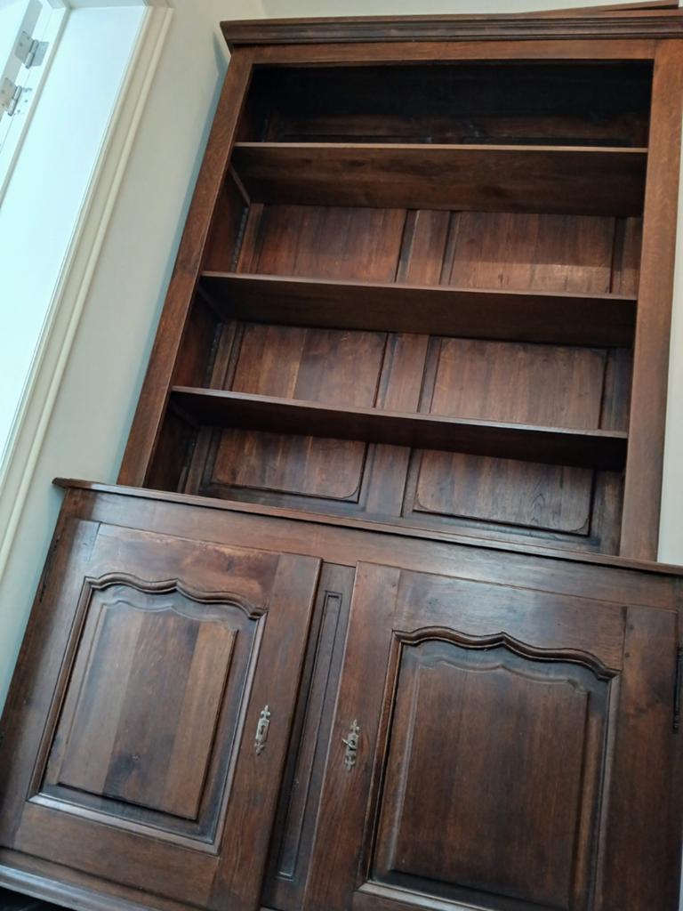 Armoire 2 corps 240 hauteur, chêne massif, Enlèvement ou Envoi, Comme neuf
