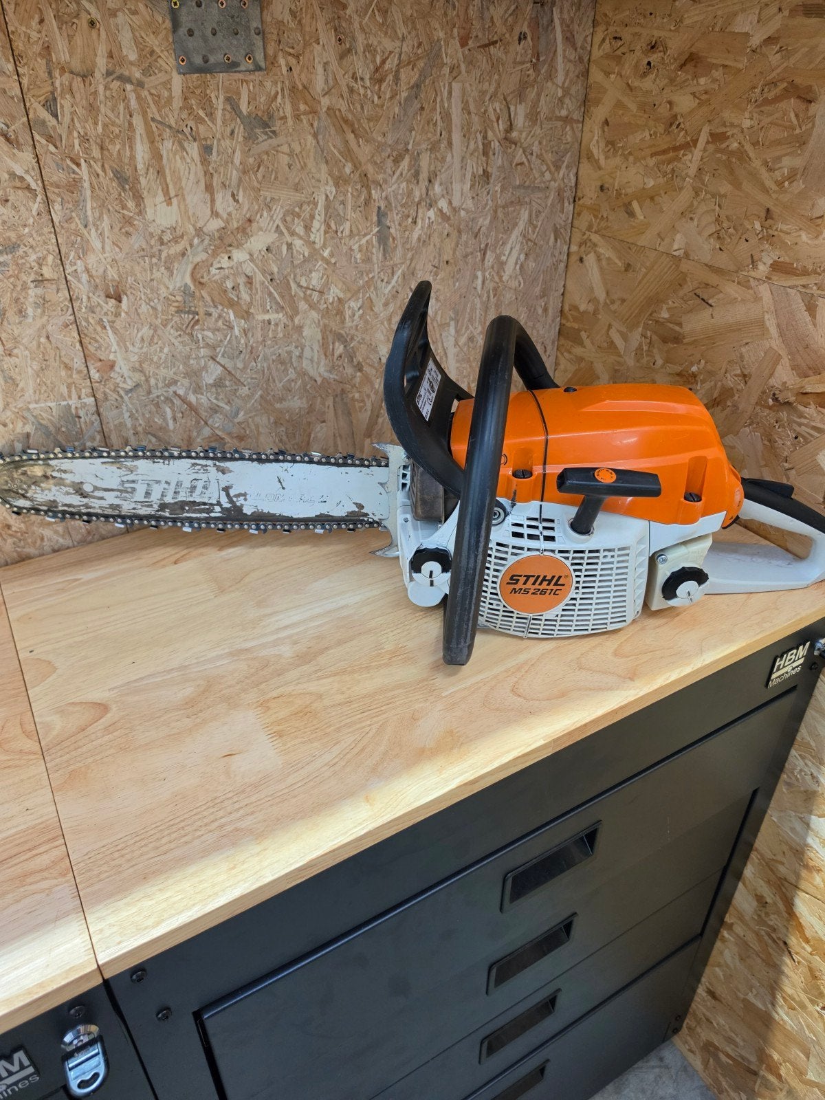 Stihl ms 261 kettingzaag, Ophalen