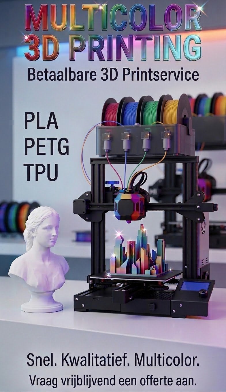 3D Print Service | 3D Multi Color Printing | PLA/PETG/TPU, Ophalen of Verzenden, Nieuw