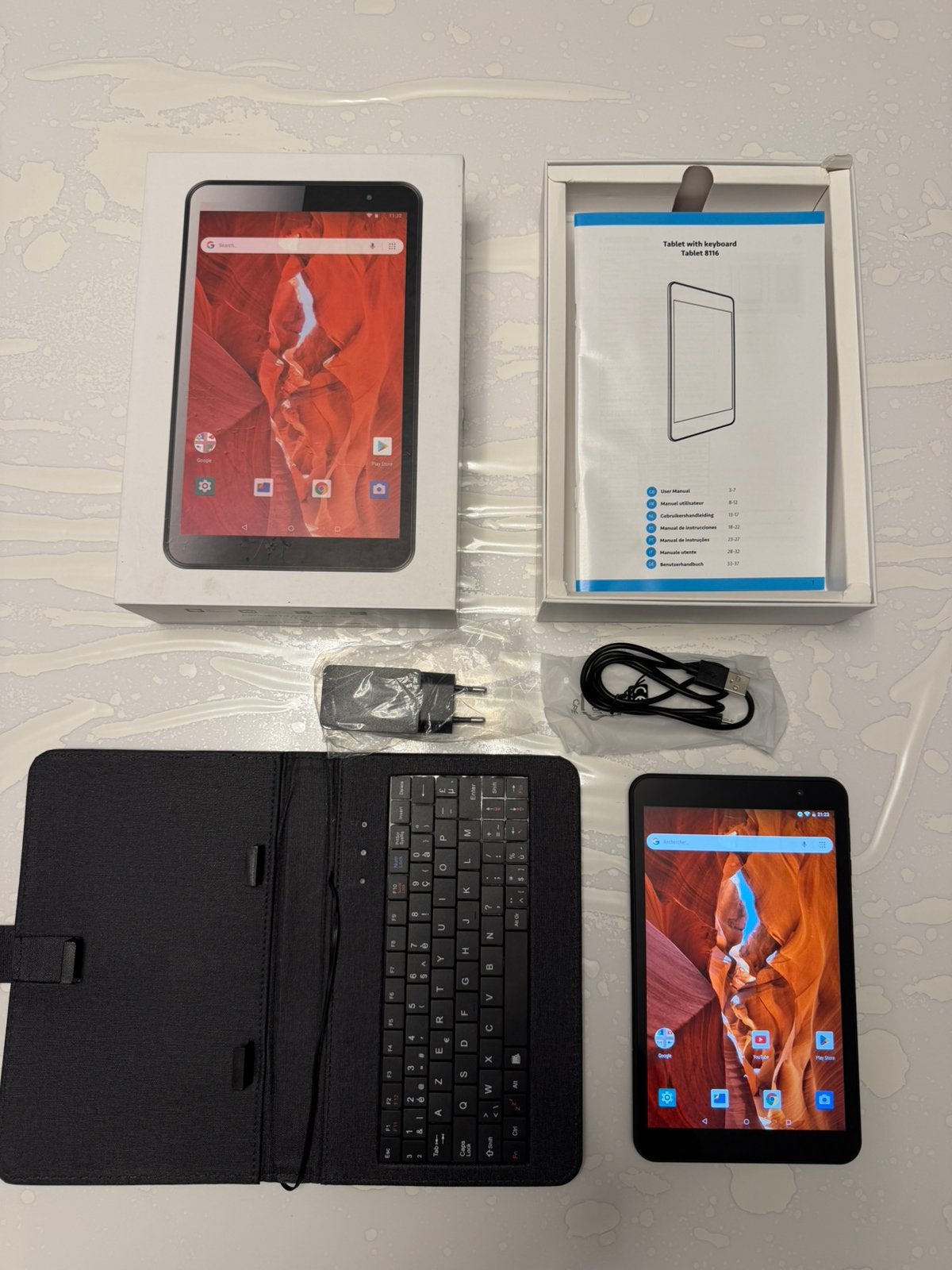 Tablette android avec clavier, Informatique & Logiciels, Enlèvement ou Envoi, Comme neuf