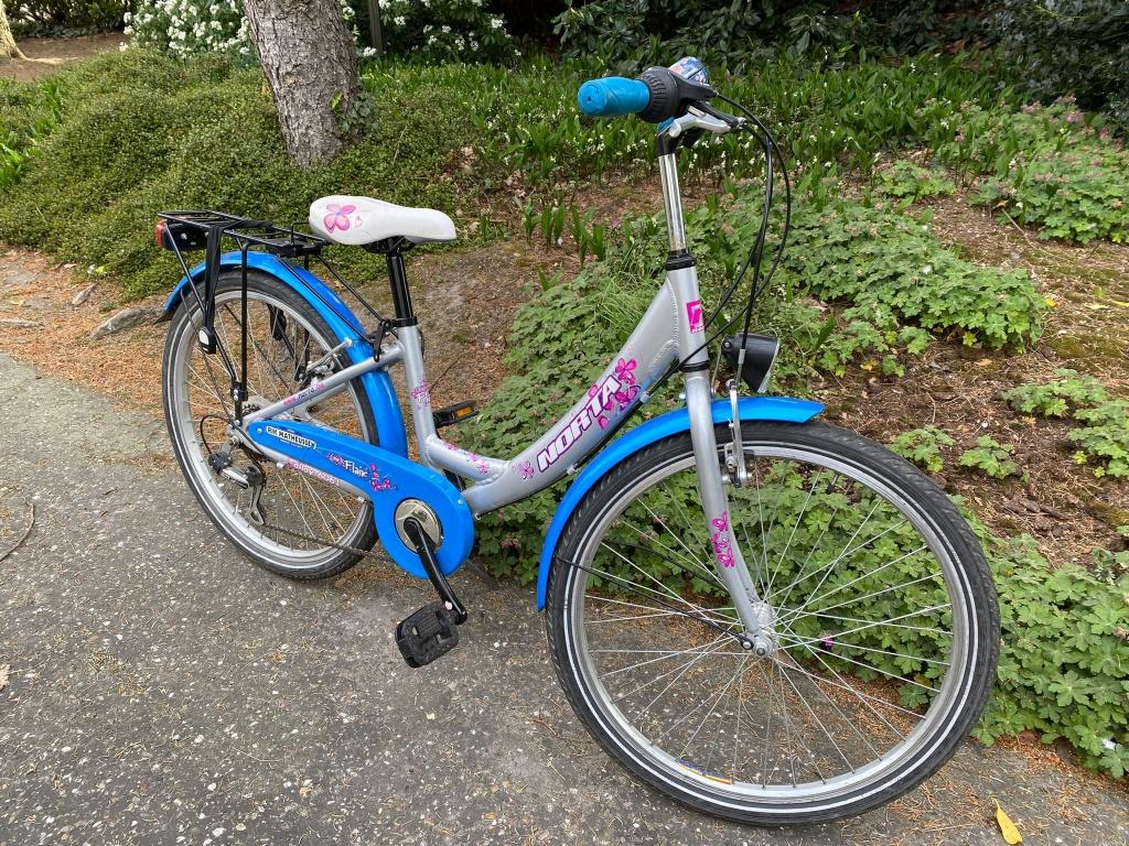 Kinderfiets Norta Meisje, Fietsen en Brommers, Fietsen | Kinderfietsjes, Ophalen, 20 inch of meer, Gebruikt, Schijfrem