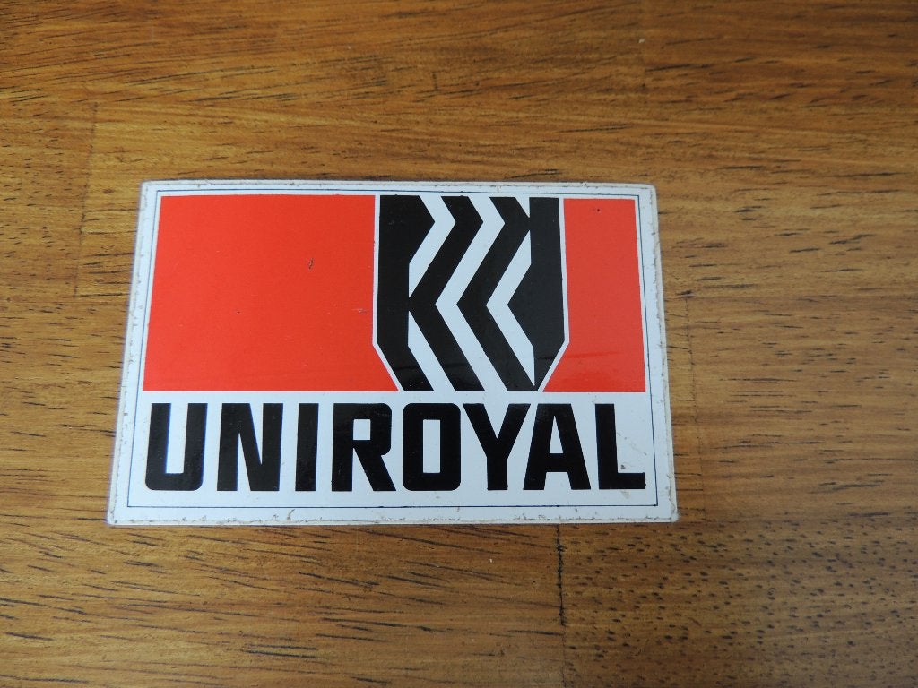 Uniroyal logo sticker, Ophalen of Verzenden, Zo goed als nieuw, Auto of Motor