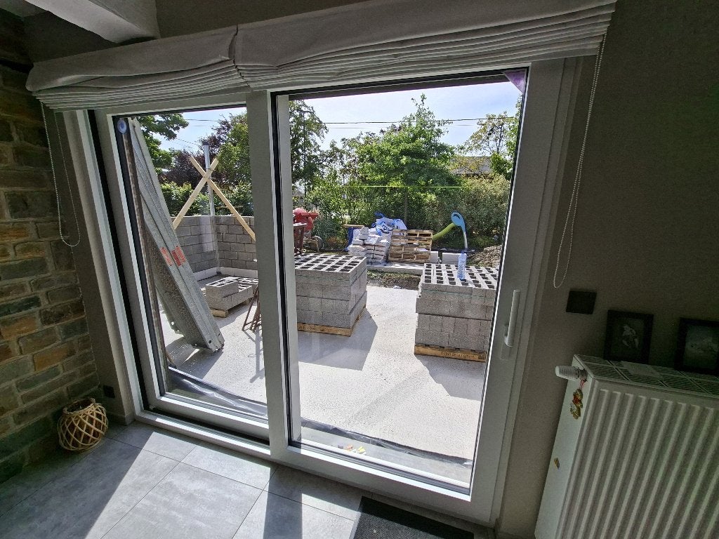 Châssis alu, Bricolage & Construction, Vitres, Châssis & Fenêtres, 160 cm ou plus, 160 cm ou plus, Enlèvement, Utilisé