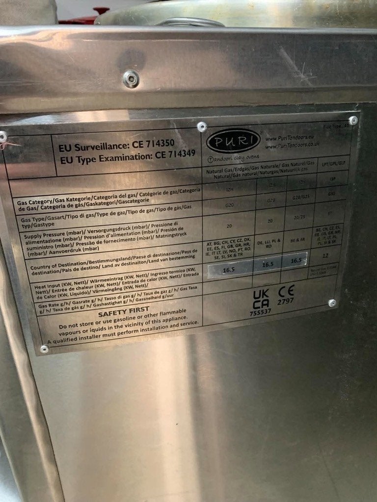 tandoori oven, Ophalen, Overige merken, Oven, 60 cm of meer