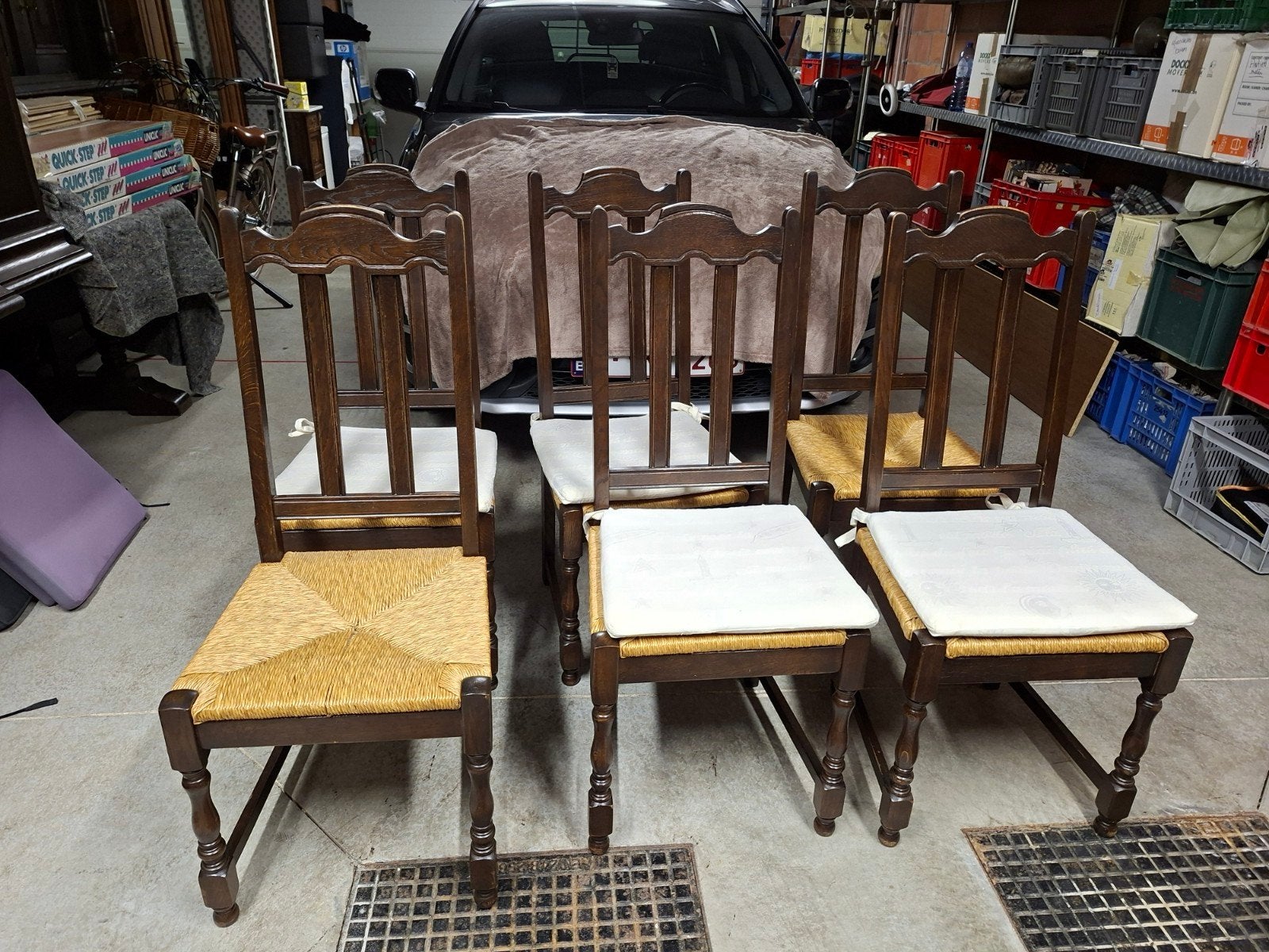 eiken eetkamerstoelen, Ophalen, Gebruikt, Hout