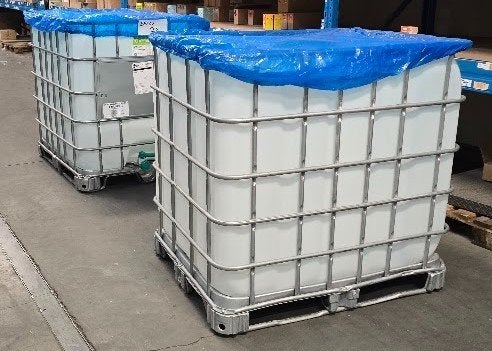 IBC Container 1000 liter, Ophalen, Kunststof, Met kraantje, 150 liter of meer
