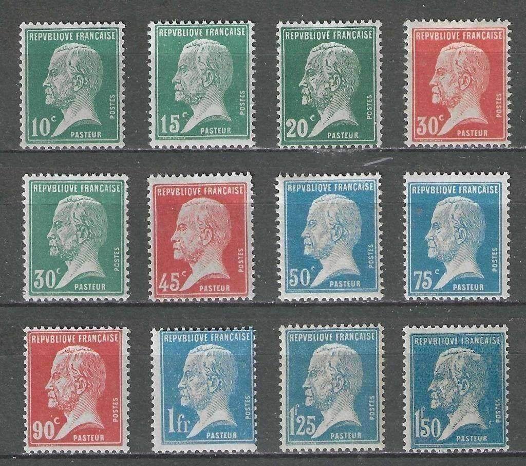 Frankrijk 1923/1926 - Yvert 170-181 - Louis Pasteur (PF), Verzenden, Postfris